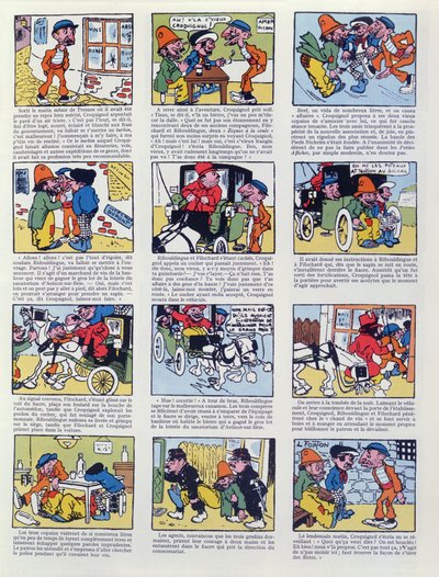 Re-edition of a Comic Strip of Les Pieds Nickeles from 
